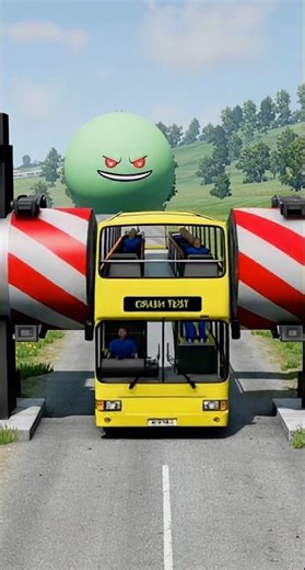 Total Bus Destruction! Epic Crushing Machine vs. Crash Dummies #BeamNGDrive #BeamNG #Simulation