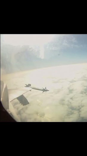 F-16 Firing Heat Seeking Missile - Cockpit View