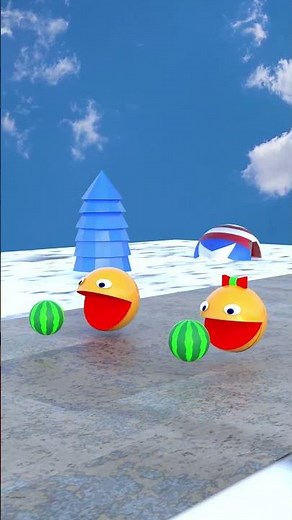 Pacman vs Pacman 3d funny animation #funny #3d #animation #cartoon