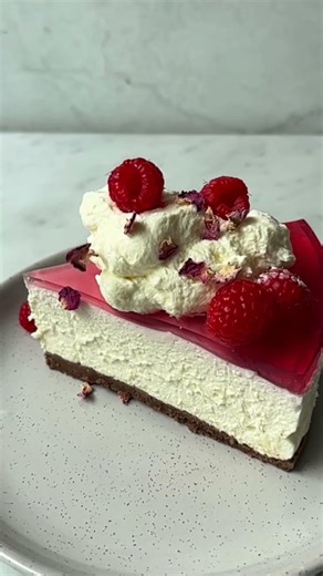 This no-bake raspberry and rosewater cheesecake recipe is the ultimate Valentine’s Day dessert
