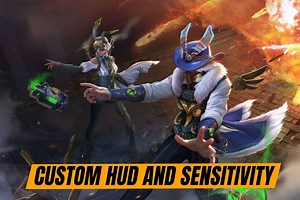 Best Free Fire MAX custom HUD and sensitivity for more headshots