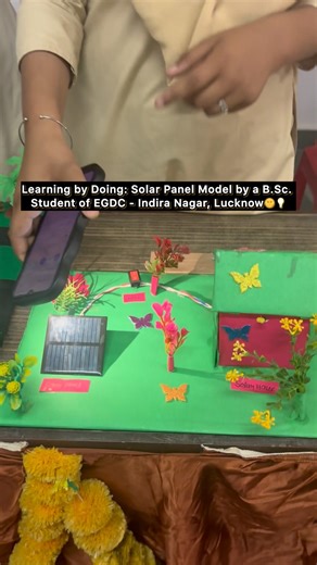 Working model of solar energy conversion
