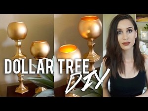 Dollar Tree DIY - Beautiful Candle Holders