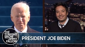 926K views · 21K reactions | Tonight’s News & Jokes:  Joe Biden’s Inauguration Speech ✋ Kamala Harris Swears In  Bernie Memes  Trump’s Farewell Watch now  | The Tonight Show Starring Jimmy Fallon | Facebook