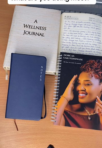My journal keeps my mind clear, my planner keeps my life together. Be honest… do you write things down or keep everything inside? I feel like writing things down is the only way I stay sane and organized. Do you journal or just overthink? #journaling #planner #selfgrowth #fyp #rwandatiktok