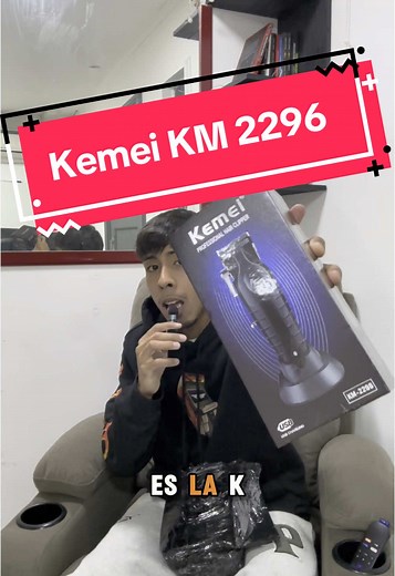 Unboxing y review de la Kemei KM 2296! Detalles que me faltaron: tiene según internet 7.200 a 7.500 rpm #barber #fyp #barberia #kemei