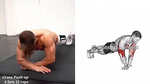 393K views · 12K reactions | 6 Different push ups variation for chest and triceps #pushup #fitness #workout #gym #calisthenics #pushupchallenge #motivation #streetworkout #fitnessmotivation #training #fit #crossfit #pushups #pullups #pullup #sport #bodybuilding #strength | Workout and fitness | Facebook