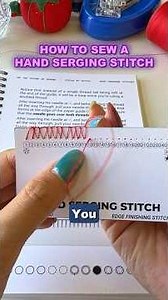 How to Sew a Hand Serging Stitch🪡