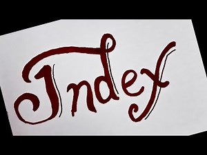 how to make index for project | index design for project | index page design | index decoration |