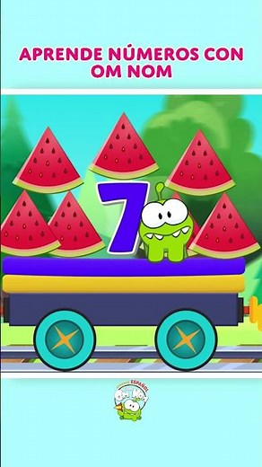 Los Números con Om Nom y Su Tren Mágico 🚂✨ #matemáticas #divertido
