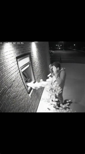 ATM Explodes With Cash at Night!
