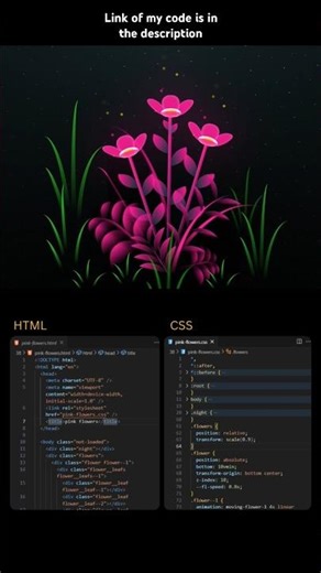 Flowers for you #programming #flowers #code #html #css #javascript