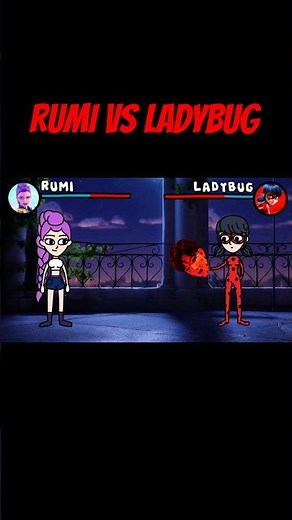 Rumi vs Ladybug | Kpop Demon Hunters #animation #kpopdemonhunters #shorts