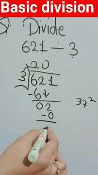 How to divide 3 digits number by 1 digit number ? basic division #maths #division #mathtricks