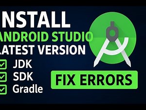 تثبيت وتنصيب Android Studio 2025 + حل جميع الأخطاء للمطورين في سوريا مع Gradle و JDK و SDK