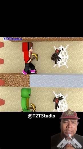 Help JJ and Mikey Find a Way Out #shorts #minecraft