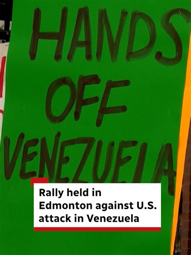 Edmonton Protest Against U.S. Actions in Venezuela