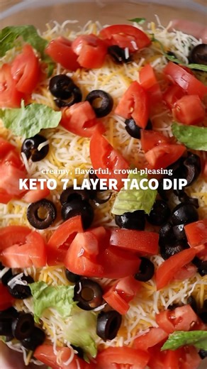 3.1K views · 35 reactions | Keto 7 Layer Taco Dip | Easy Fun Party...