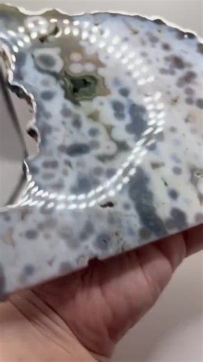 8th Vein Ocean Jasper Slab, Madagascar Crystal With Stand - Etsy