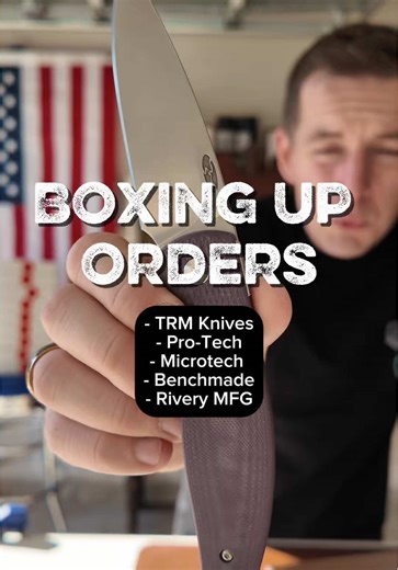 Join me while we box up orders for Lone Star Knife & Supply - TRM Knives - Pro-Tech - Microtech - Benchmade - Rivery MFG #KnifeCommunity #KnifeCollector #christmasgiftidea #giftsforhim #MadeInUSA