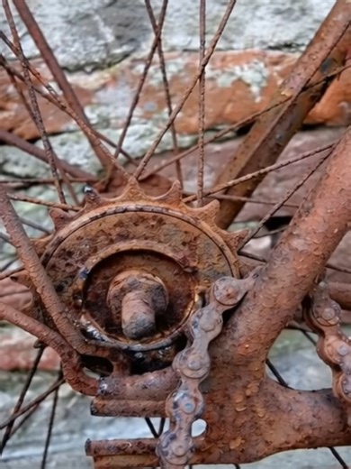 Cleaning an Old Rusted Bicycle: A Satisfying Transformation