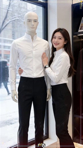 皮尔卡丹（pierre cardin）加绒加厚白衬衫男士长袖垂感弹力商务休闲韩版修身潮流立领衬衣男 黑色加绒 XL(130-150斤)