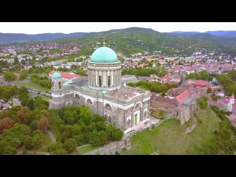 Esztergom Basilica - A Bird's Eye View - 4K