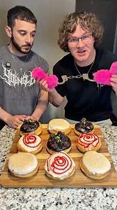 Poison Donut Challenge Gone Right?!👀🍩 #donuts #foodgame #foodchallenge #memes #foodie