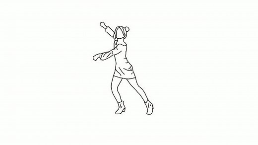 舞蹈 女孩 线条艺术 - Free video on Pixabay