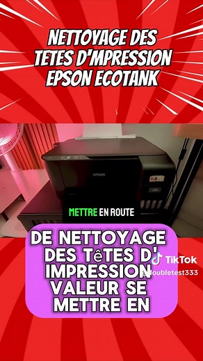 Epson Ecotank n'imprime plus : nettoyage des têtes en 5s