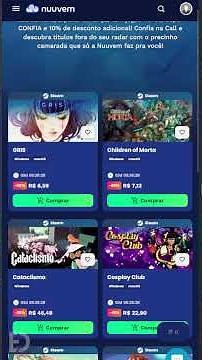 Gift cards com cashback e cupons na Nuuvem! #nuuvem