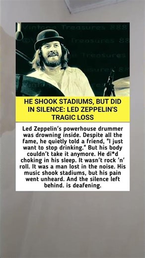 He Shook Stadiums,, But Di*d in Silence: Led Zeppelin's Tr*gic Loss...?!!!