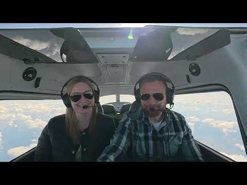 Flying the Continental Diesel Engine above the bad weather. ATC can’t believe it.