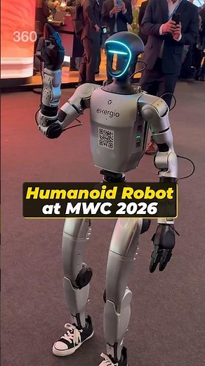 Humanoid Robot At MWC 2026 #mwc2026 #humanoidrobot #humanoid #robot #robotics #worldrobotics #tech