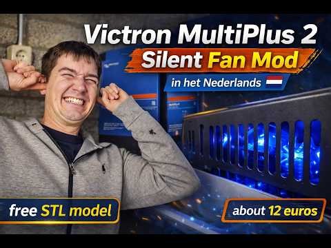 Victron multiplus stille fan mod. #victron #3dprinten