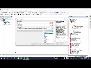 How find point distance in arcGis
