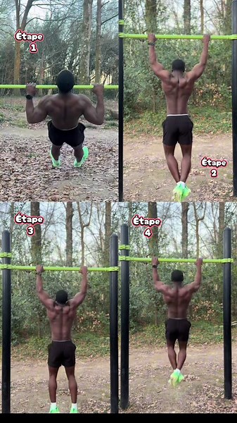 Ta première traction 🔥 Enregistre pour progresser. #musculation #traction #progression #pullup #fitness
