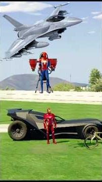 Spider-Man Modified Iron Man’s Jetpack Into a Fighter Jet In GTA 5!