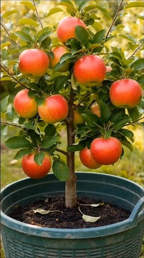 🍎 Grow Apple Tree in a Pot at Home 🌱 | Easy Gardening Hack #Shorts