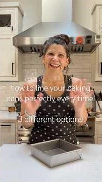three ways to line a baking pan with parchment paper