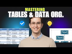 Mastering Tables and Data Organization In Microsoft Word Catalogs For Windows Computer