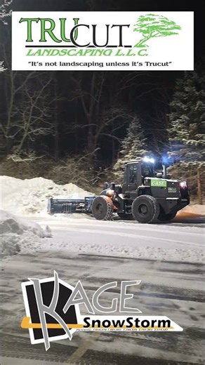 KAGE SnowFire and SnowStorm Plows with Trucut Landscaping LLC