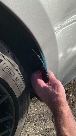Inside View Color Shift Stone Guard Install #1fastguard #mudflaps #paintprotection #car #truck #suv