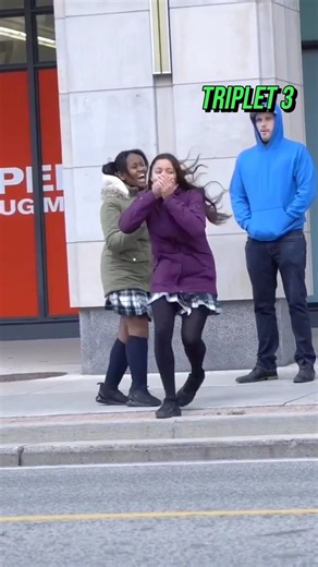 576K views · 5.2K reactions | When they are confused by Triplet 2 and then Triplet 3 pops out  @robbiemanchurek @markmanchurek @joeymanchurek #tripletprank #twinprank #prank #comedy #public #dejavu #hilarious #funnyreactions #jokes #blags #farces #comedyvideos #scareprank | Manchurek Triplets | Facebook