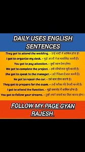 144K views · 895 reactions | learn english from basic | use of got to #learnenglish #dailyenglish | Gyan Rajesh | Facebook