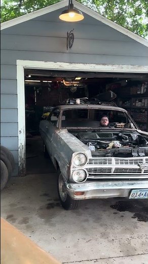 67 Fairlane is alive and running! #oldcar #oldford #musclecar #1967 #ford #fairlane #restoration