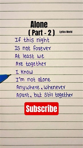 Alone ~ Alan Walker ( Part - 2 ) #shorts #song #alanwalker