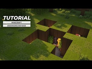 [Minecraft] Easy! How to Build a creeper type underground base