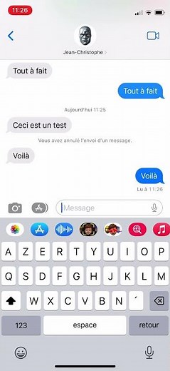 Annuler l’envoi d’un Message sur iPhone (ou le modifier)