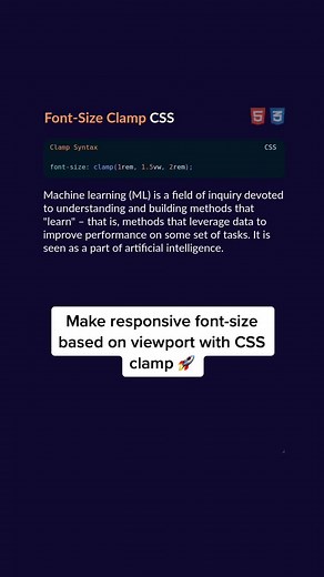 Responsive Font-Size Using CSS Clamp Function